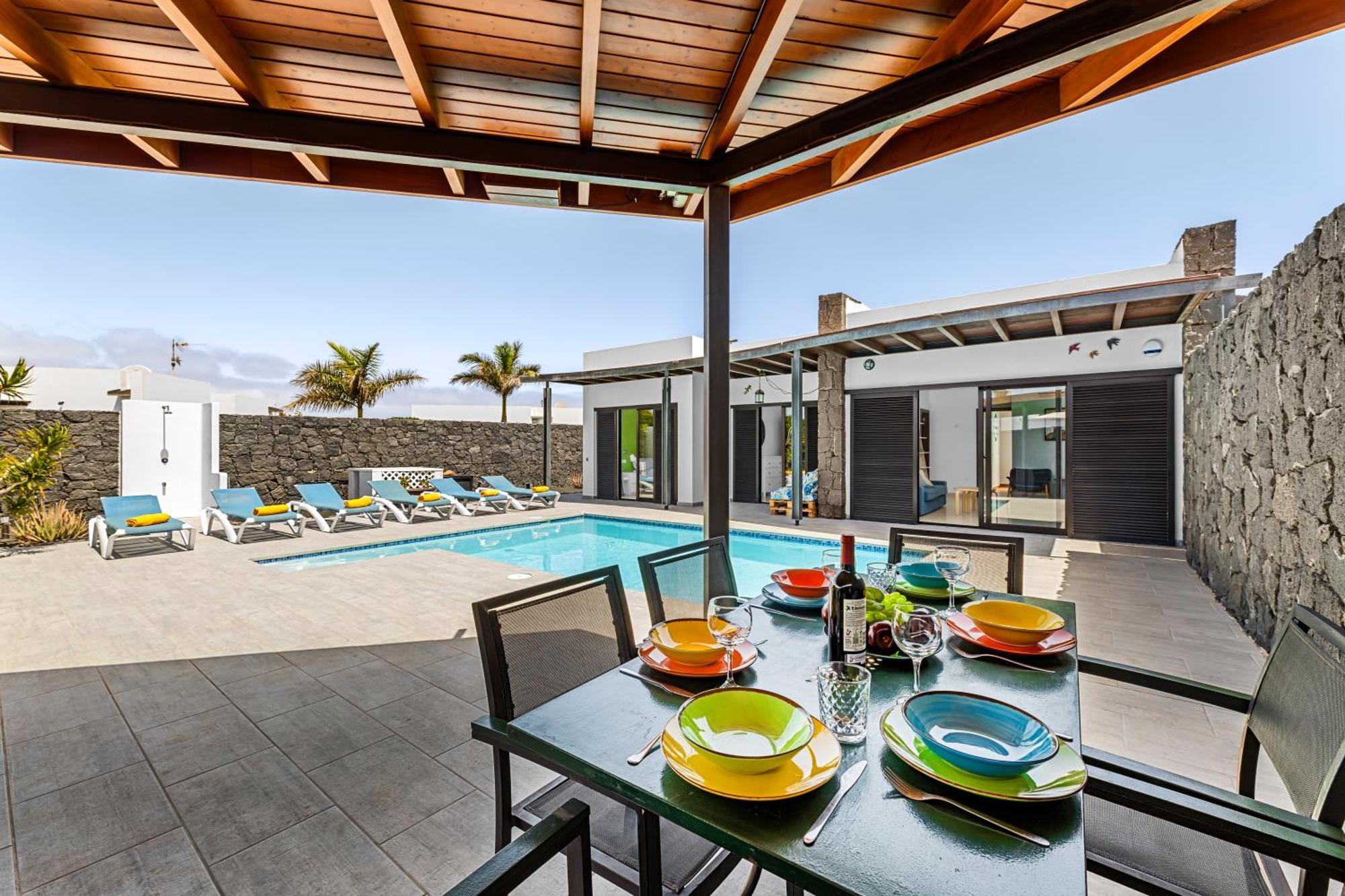 3 Bedroom Villa With Private Pool Close To Papagayo Beach Playa Blanca  Esterno foto