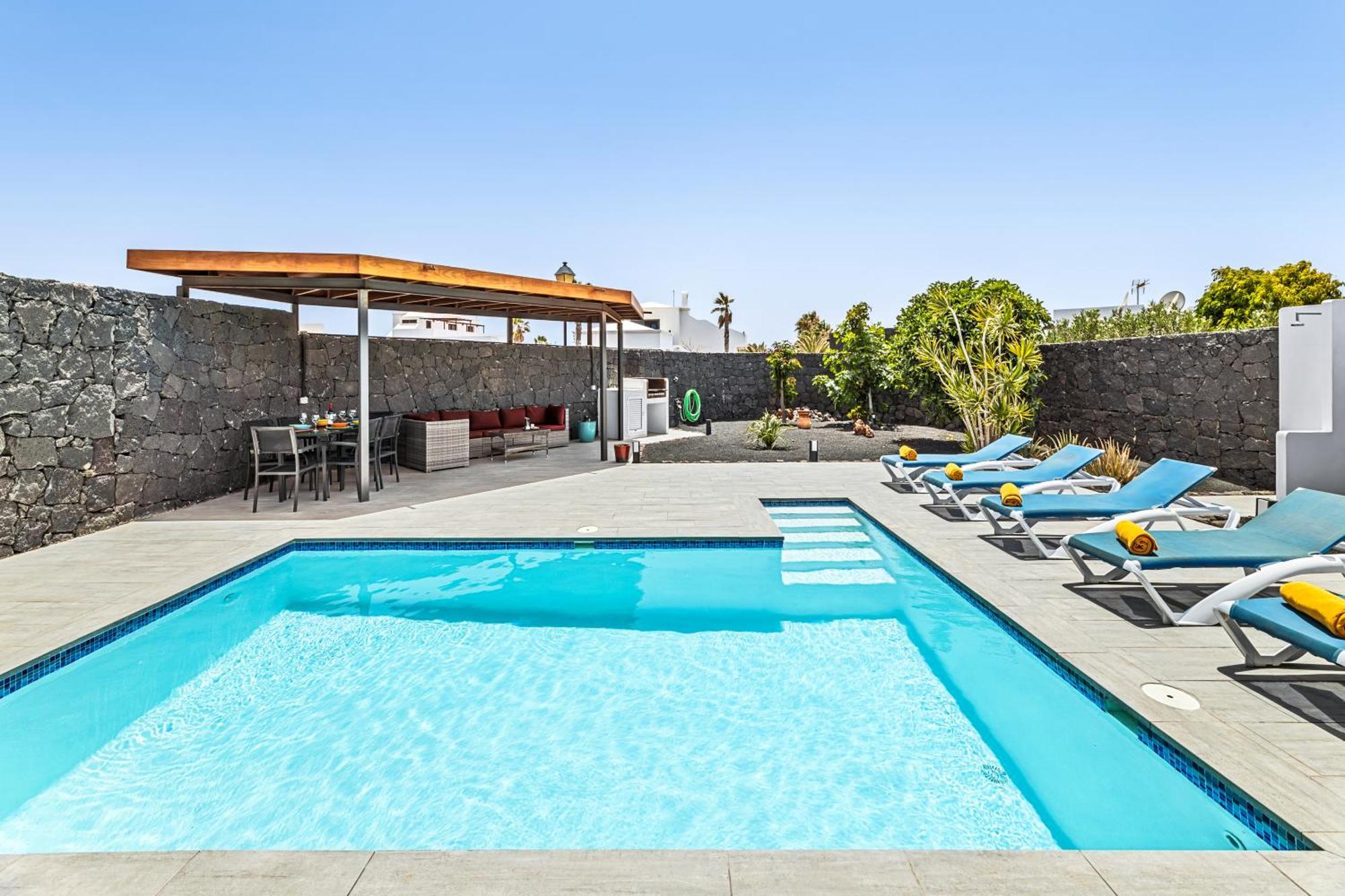 3 Bedroom Villa With Private Pool Close To Papagayo Beach Playa Blanca  Esterno foto